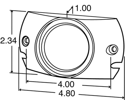 Truck-Lite 30722 30 Series Deflector Mount