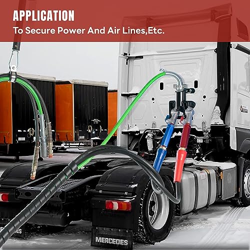 16” Double Tender Spring Kit, Dual Tender Spring for Suspending Trailer Air Line & Electric Cords.